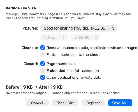 Reduce File Size