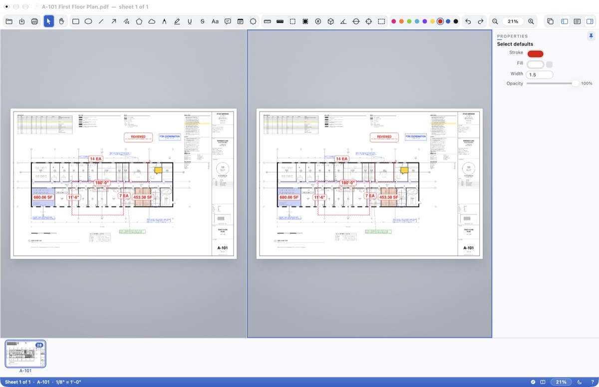 Split View: two panes of one document