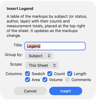 Insert Legend