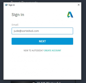 sign in to autodesk