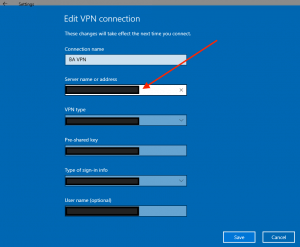 edit vpn connection for windows