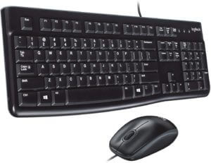 Logitech Desktop MK120 Durable, Comfortable, USB Mouse and keyboard Combo